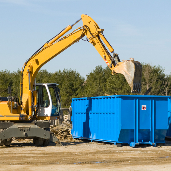 are there any restrictions on where a residential dumpster can be placed in Whitestown New York